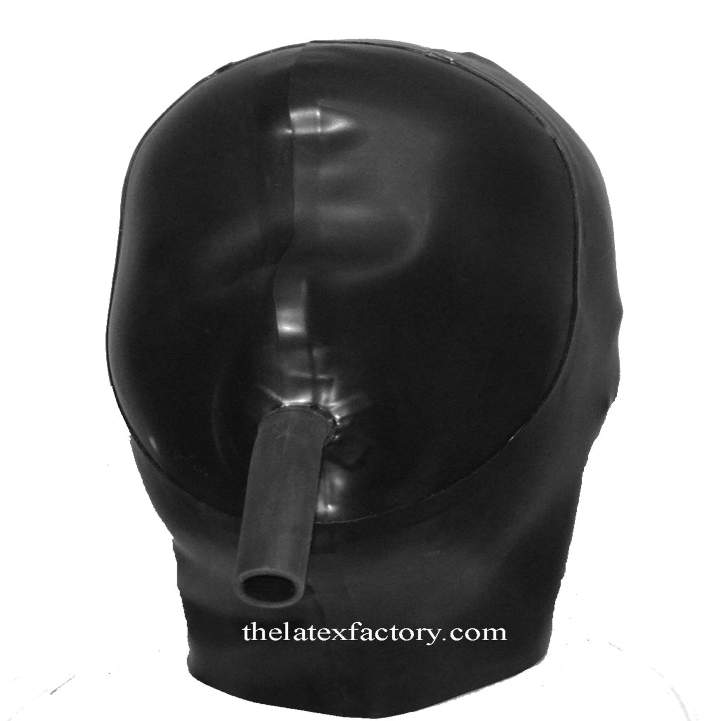 Einwandige Latexhaube mit Beatmungsrohr