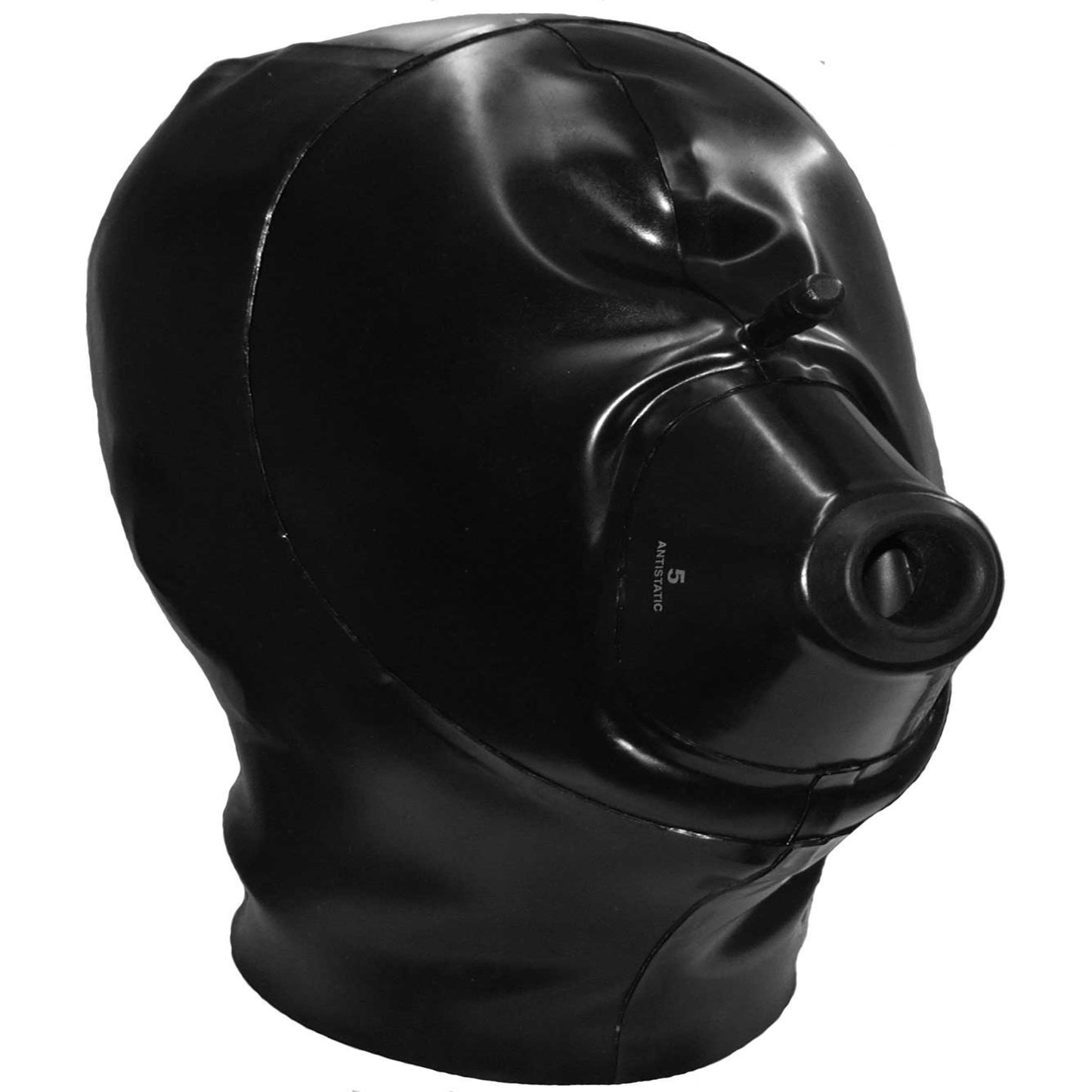 Latex Hood with Medical Mask for Breath Play