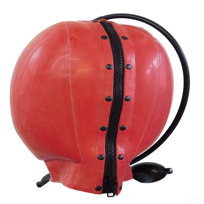 Inflatable Red Hood Back Veiw
